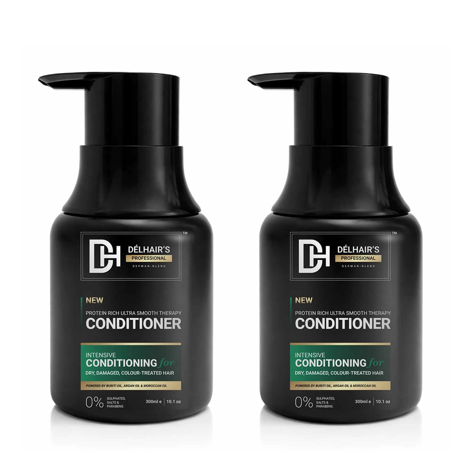 Delhairs Protein Rich Ultra Smooth Therapy Conditioner Pack of 2 – 300ml x2 Bundle