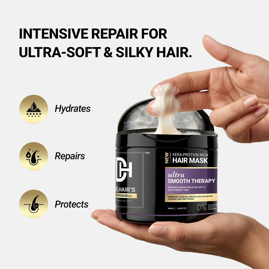Delhairs Kera Protein Rich Hair Mask 500ml – Intensive Repair & Nourishment Treatment