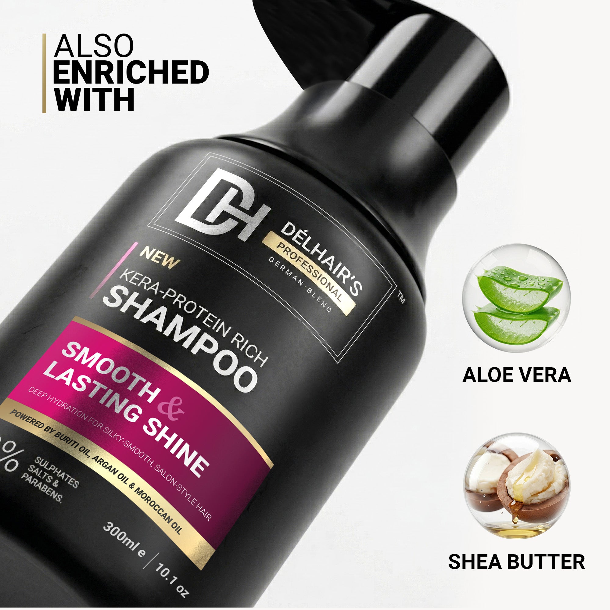 Delhairs Kera Protein Rich Shampoo – 300ml e