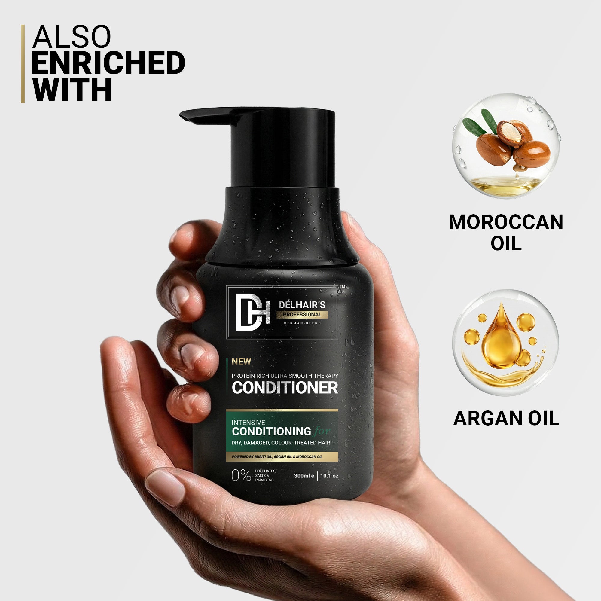 Delhairs Protein Rich Ultra Smooth Therapy Conditioner - 300ml e