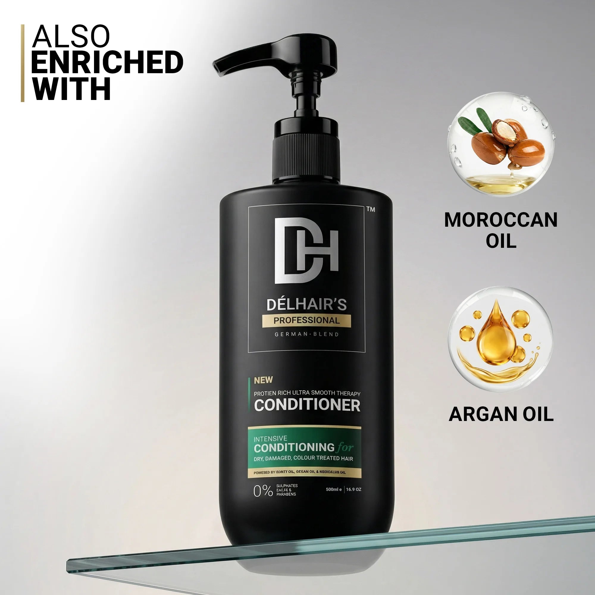 Delhairs Protein Rich Ultra Smooth Therapy Conditioner 500ml – Ultra Smooth Hair Treatment