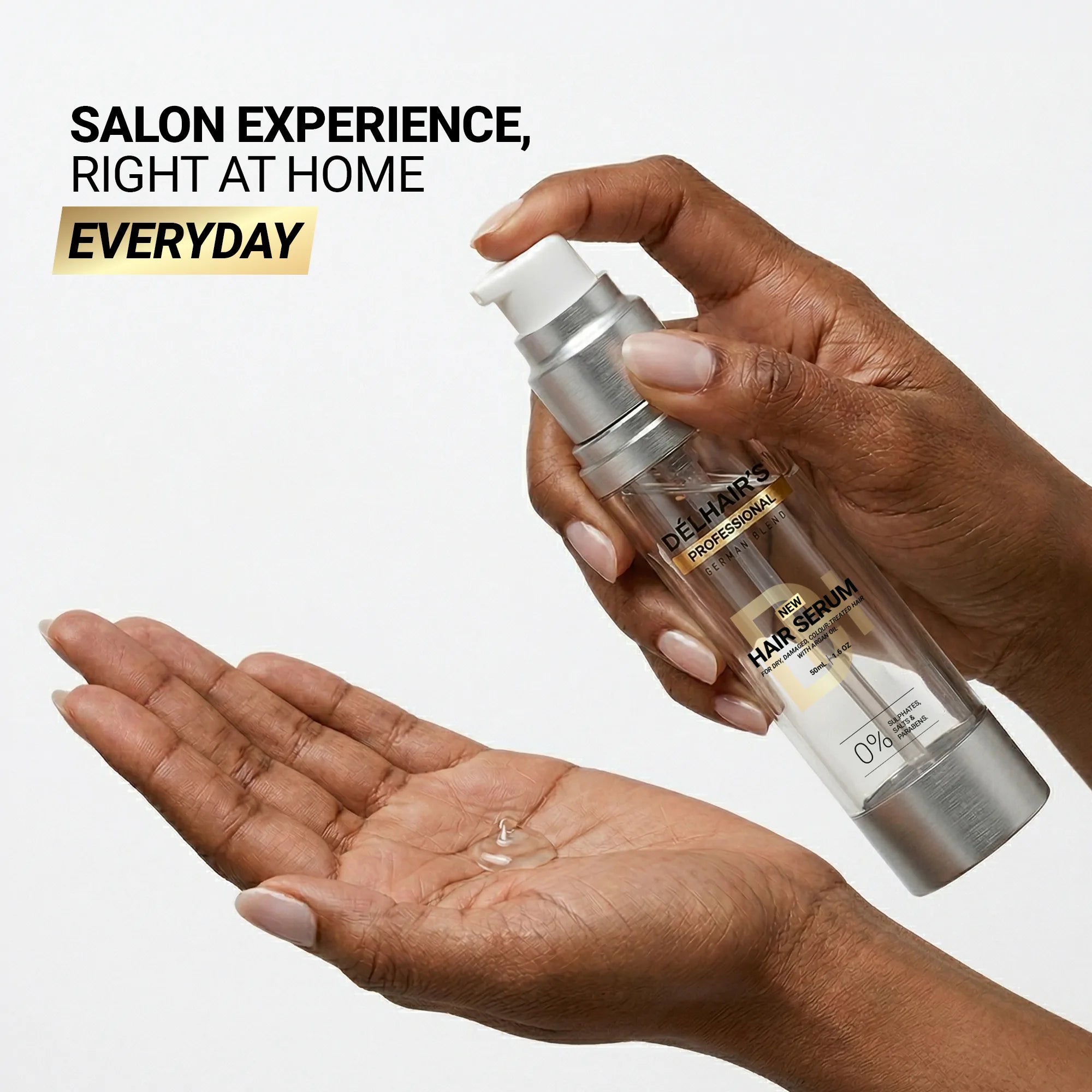 Delhairs German Blend Hair Serum 50ml – Adds Shine & Controls Frizz
