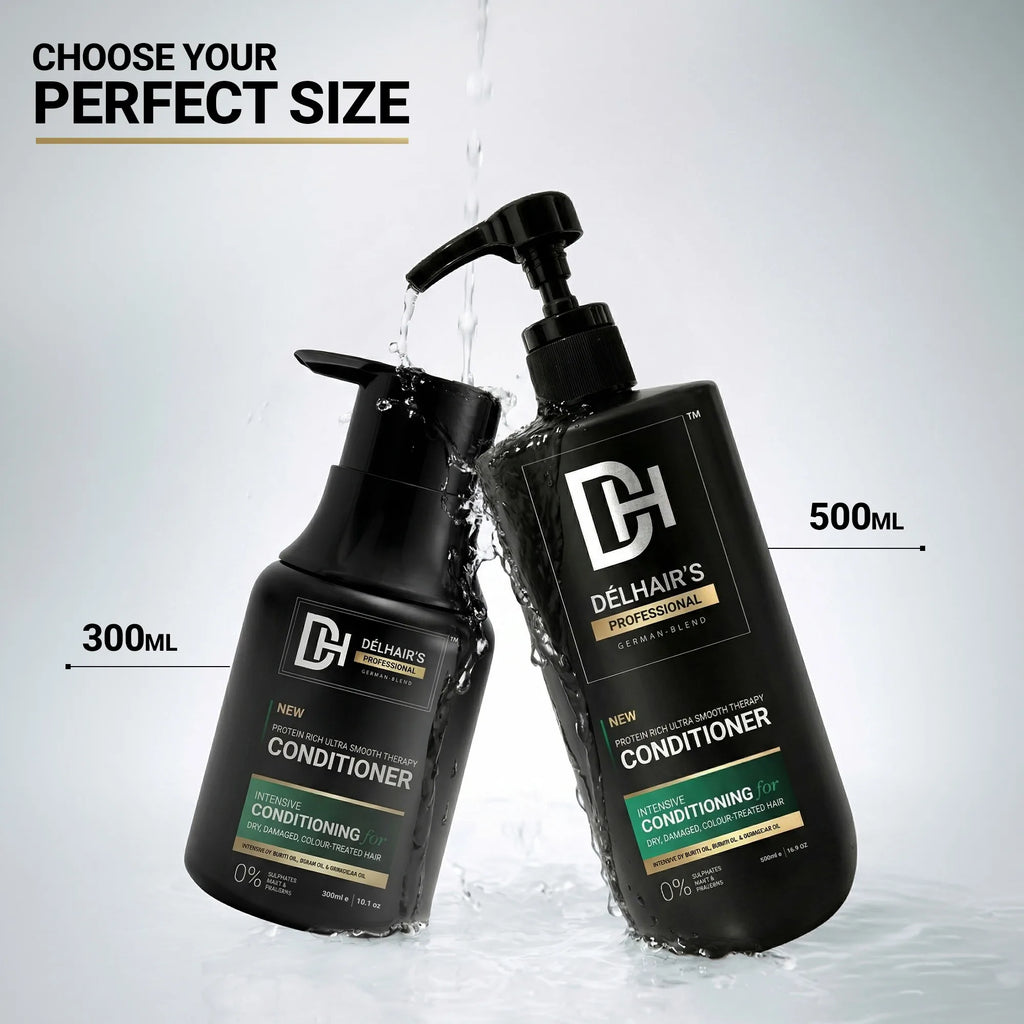Delhairs Protein Rich Ultra Smooth Therapy Conditioner 300ml – Suitable for All Hair Types