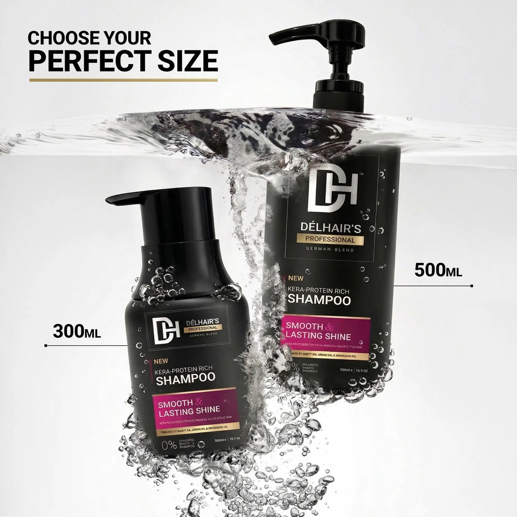 Delhairs Kera Protein Rich Shampoo 300ml – Suitable for All Hair Types
