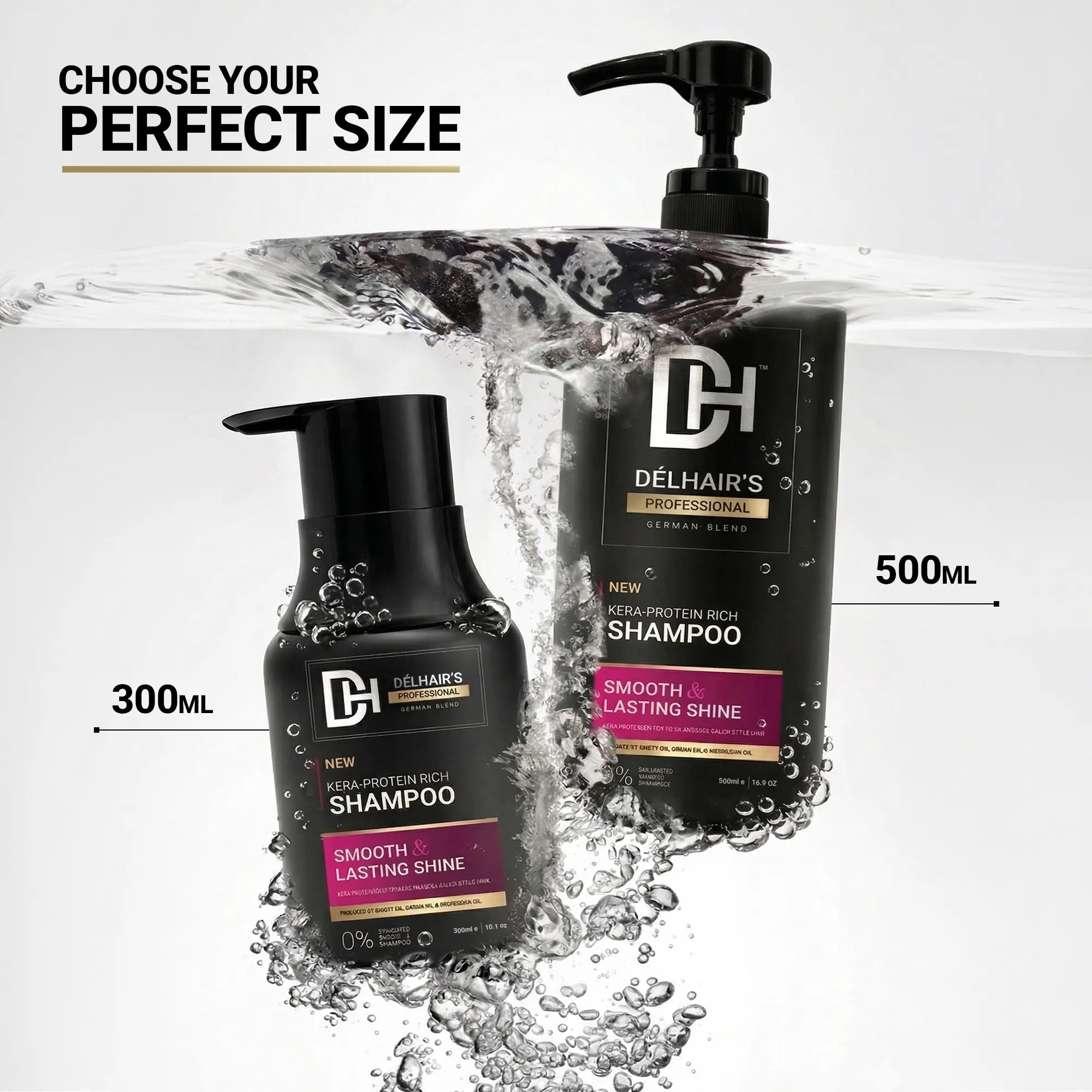 Delhairs Kera Protein Rich Shampoo 300ml – Suitable for All Hair Types