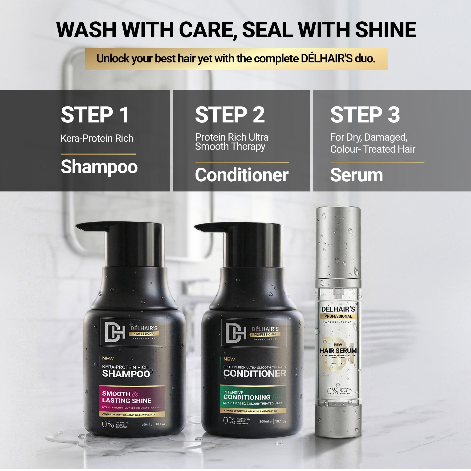Delhairs Protein Rich Ultra Smooth Therapy Conditioner - 500ml e