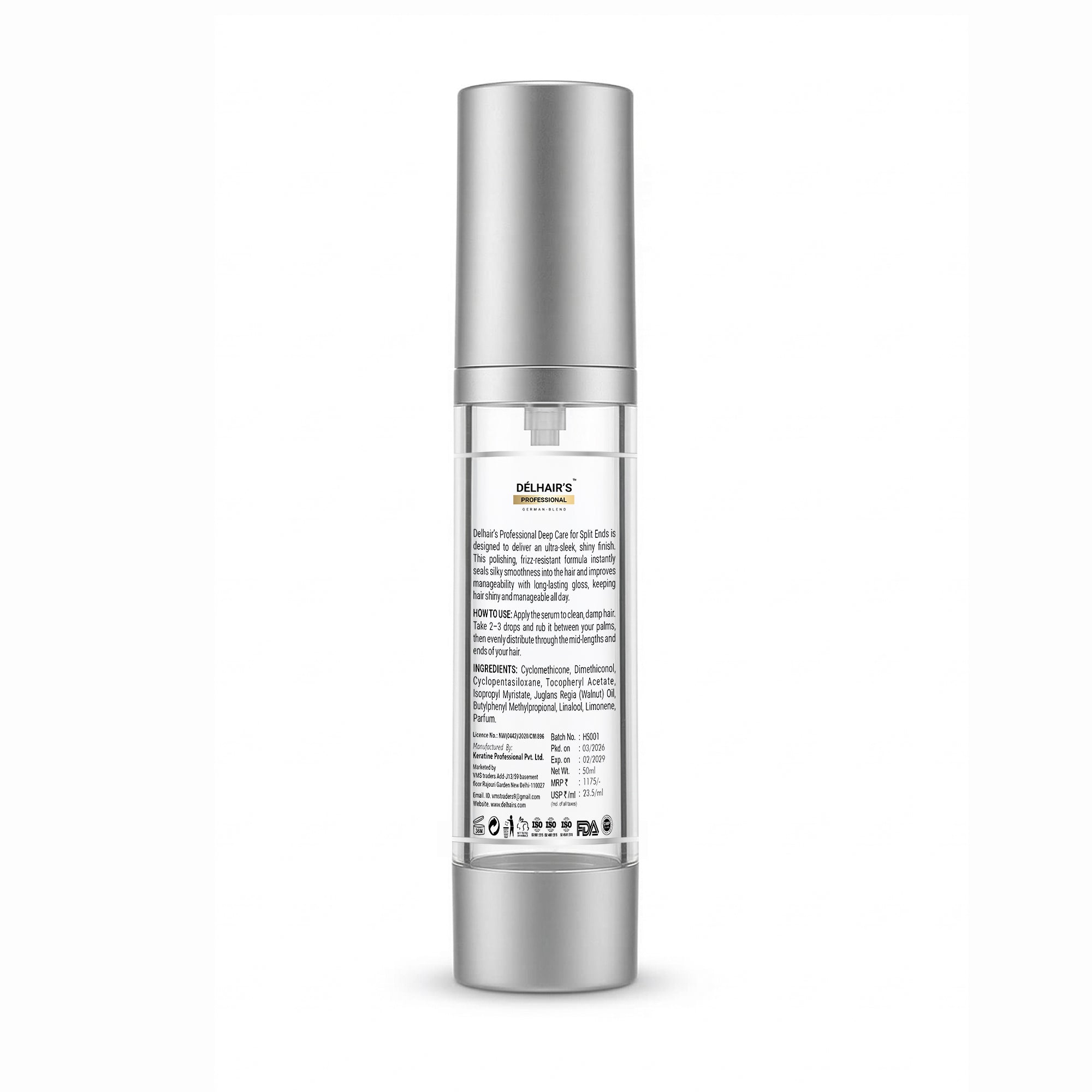 Delhairs German Blend Hair Serum - 50ml e